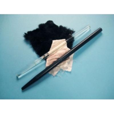  Set of Ebony and Glass Rods